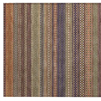 2' X 3' Orange Striped Washable Non Skid Indoor Outdoor Area Rug