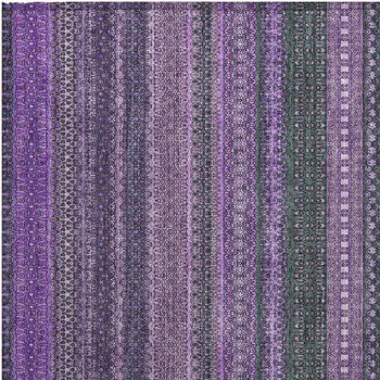 2' X 3' Purple Striped Washable Non Skid Indoor Outdoor Area Rug