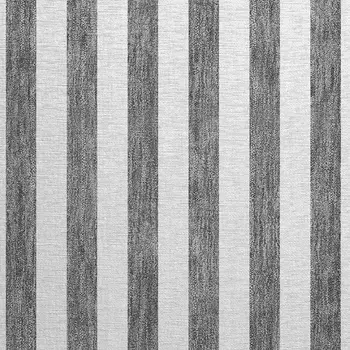 2' X 3' Charcoal Striped Washable Non Skid Indoor Outdoor Area Rug