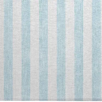 2' X 3' Sky Blue Striped Washable Non Skid Indoor Outdoor Area Rug