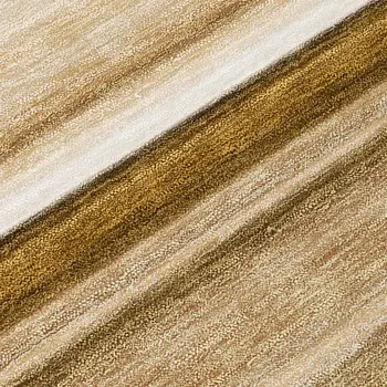 2' X 8' Chocolate Striped Washable Indoor Outdoor Runner Rug