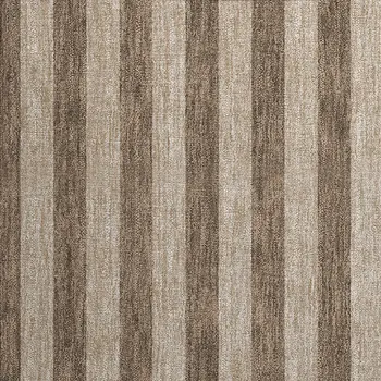 2' X 3' Coffee Striped Washable Non Skid Indoor Outdoor Area Rug