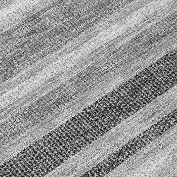 2' X 8' Gray and Black Striped Washable Indoor Outdoor Runner Rug