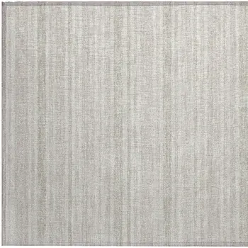 2' X 3' Ivory Striped Washable Non Skid Indoor Outdoor Area Rug