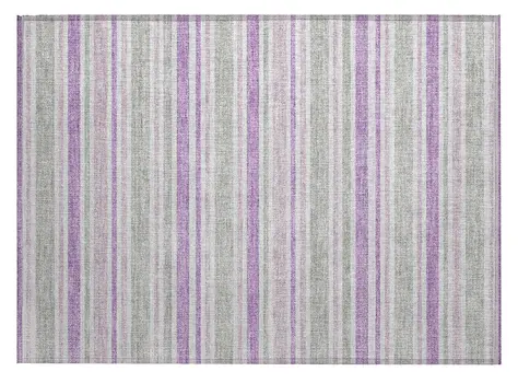 2' X 3' Pearl Striped Washable Non Skid Indoor Outdoor Area Rug