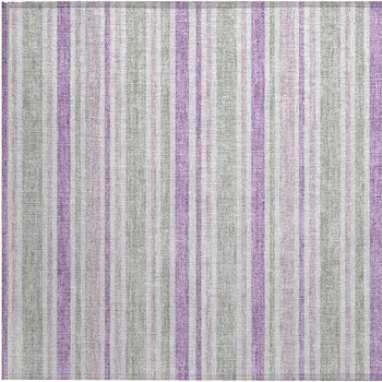 2' X 3' Pearl Striped Washable Non Skid Indoor Outdoor Area Rug