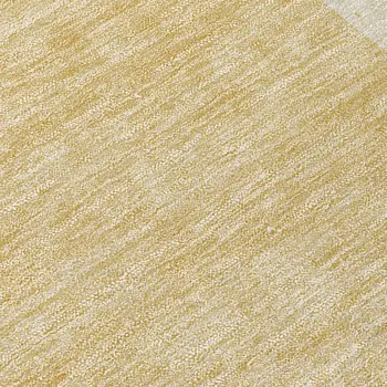 8' X 8' Beige Round Abstract Washable Indoor Outdoor Area Rug