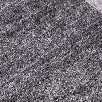 2' X 8' Purple and Black Abstract Washable Indoor Outdoor Runner Rug