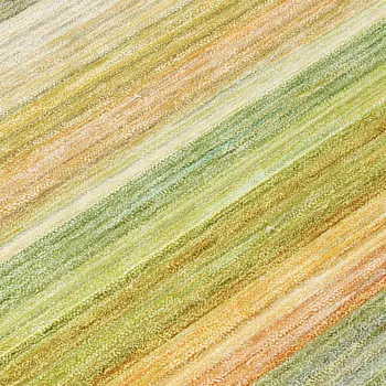 2' X 8' Artichoke Green Striped Washable Non Skid Indoor Outdoor Runner Rug