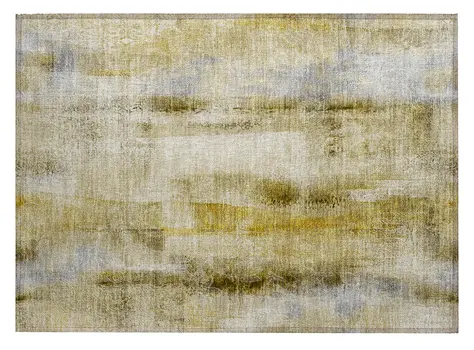 2' X 3' Taupe Washable Non Skid Indoor Outdoor Area Rug