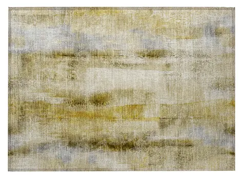 2' X 3' Taupe Washable Non Skid Indoor Outdoor Area Rug