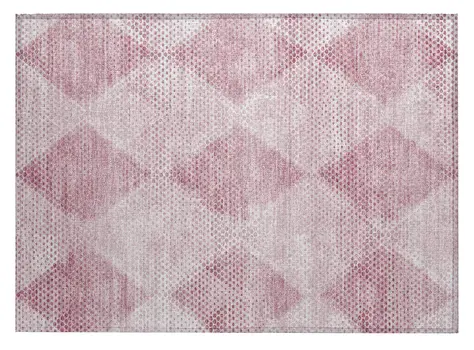 2' X 3' Merlot Geometric Washable Non Skid Indoor Outdoor Area Rug