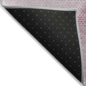 8' X 10' Merlot Geometric Washable Non Skid Indoor Outdoor Area Rug