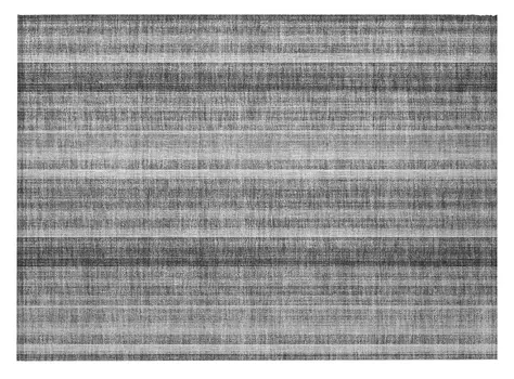 2' X 3' Gray Striped Washable Non Skid Indoor Outdoor Area Rug