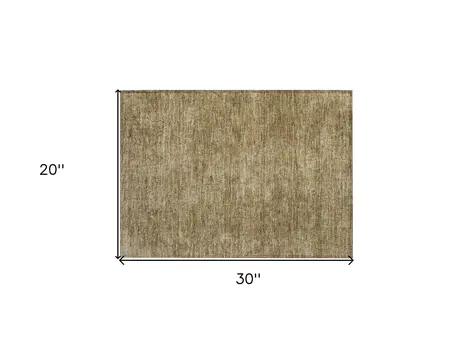 2' X 3' Beige Abstract Washable Non Skid Indoor Outdoor Area Rug
