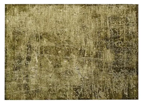 2' X 3' Green Abstract Washable Non Skid Indoor Outdoor Area Rug