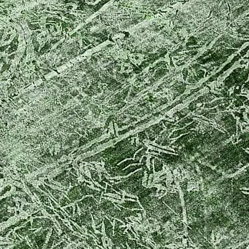 8' Runner Emerald Abstract Washable Non Skid Indoor Outdoor Runner Rug