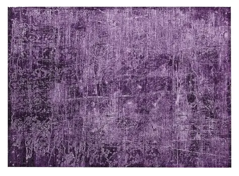 2' X 3' Purple Abstract Washable Non Skid Indoor Outdoor Area Rug