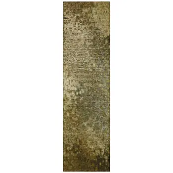 8' Runner Brown Washable Non Skid Indoor Outdoor Runner Rug