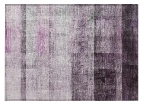 2' X 3' Purple Ombre Washable Non Skid Indoor Outdoor Area Rug