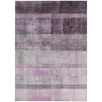 3' X 5' Purple Ombre Washable Non Skid Indoor Outdoor Area Rug