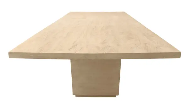 108" Natural Solid Wood Pedestal Base Dining Table