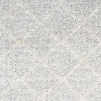 6' Gray Geometric Runner Rug