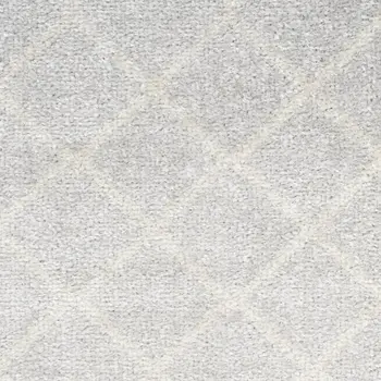 6' Gray Geometric Runner Rug