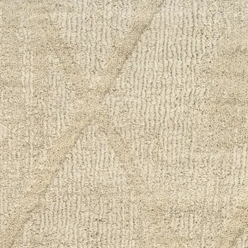 4' X 6' Taupe and Ivory Floral Non Skid Area Rug