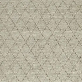 6' Taupe and Ivory Floral Non Skid Runner Rug