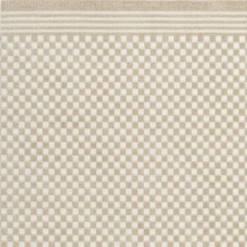 5' X 7' Beige Geometric Area Rug