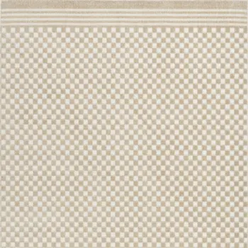 5' X 7' Beige Geometric Area Rug