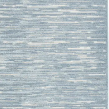 5' X 7' Blue Geometric Area Rug