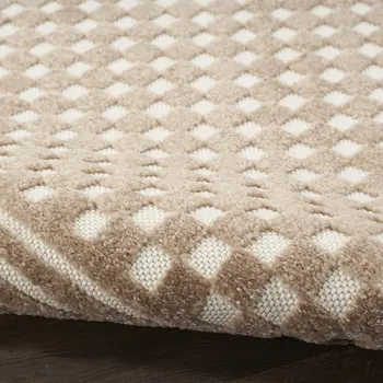 5' X 7' Brown Geometric Area Rug