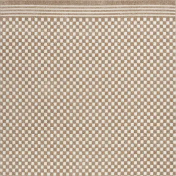 5' X 7' Brown Geometric Area Rug