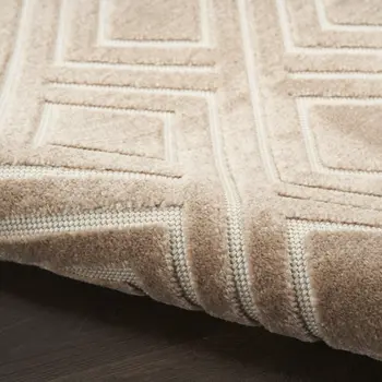 5' X 7' Brown Geometric Area Rug