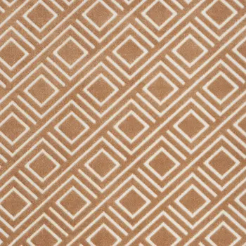 5' X 7' Brown Geometric Area Rug