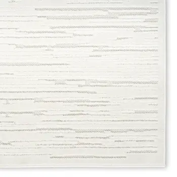 5' X 7' Cream Geometric Area Rug