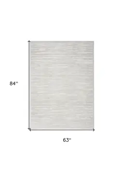5' X 7' Gray Geometric Area Rug