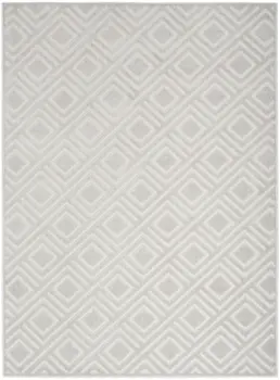 5' X 7' Gray Geometric Area Rug