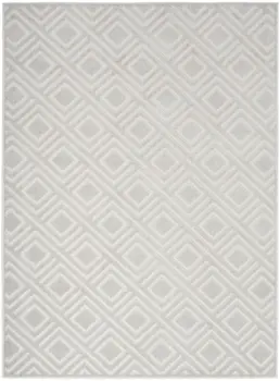 5' X 7' Gray Geometric Area Rug