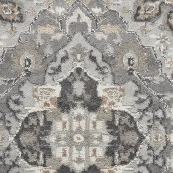 8' Blue Floral Runner Rug