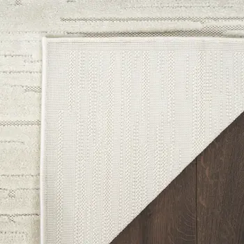 7' X 9' Beige Geometric Area Rug