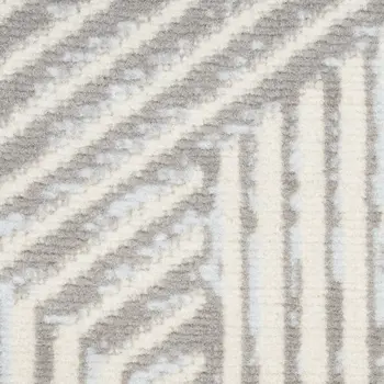 7' X 9' Blue Geometric Area Rug