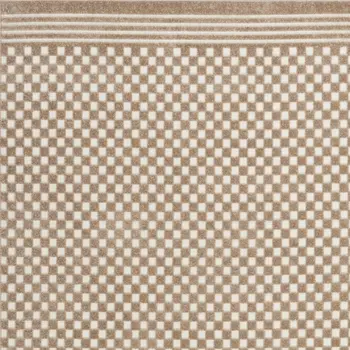 7' X 9' Brown Geometric Area Rug
