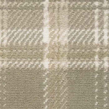 7' X 9' Brown Geometric Area Rug