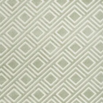 7' X 9' Green Geometric Area Rug