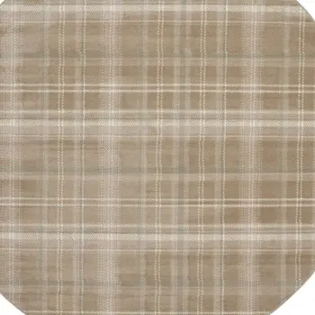 7' X 9' Green Geometric Area Rug