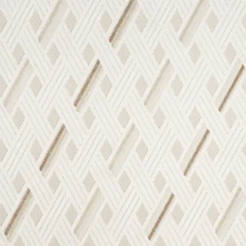 7' X 9' Cream Geometric Area Rug