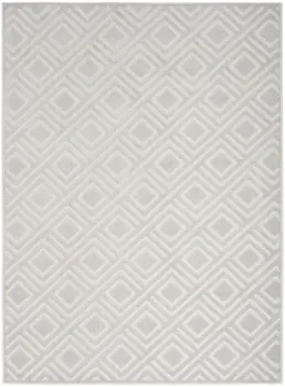 7' X 9' Gray Geometric Area Rug